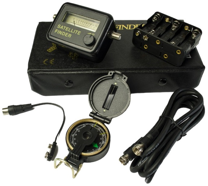 Zestaw do mierzenia sygnalu satelitarnego DPM miernik z kompasem ręcznym (SATFINDER-KIT) - obraz 1
