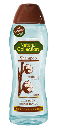 Шампунь Natural Collection С экстрактом хлопка 500мл - Фото 1 Шампунь Natural Collection С экстрактом хлопка 500мл - изображение 1
