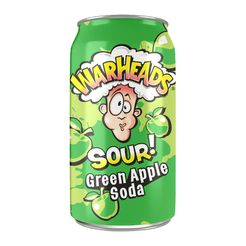 Напій безалкогольний сильногазований WarHeads SOUR Green Apple Soda 355 мл - зображення 2