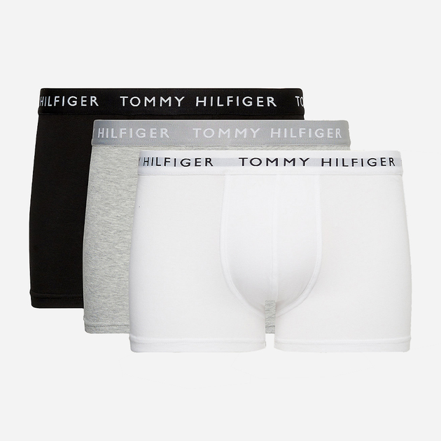 Zestaw majtek szorty Tommy Hilfiger UM0UM02203-0XK S 3 szt Biały/Szary/Czarny (8720113396488) - obraz 1