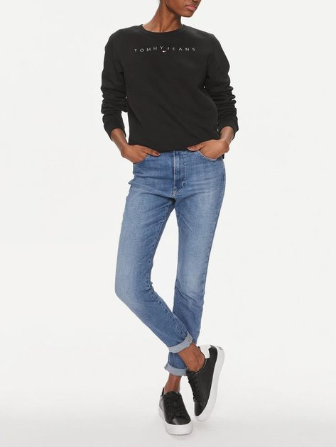 Світшот жіночий Tommy Jeans DW0DW17793-BDS L Чорний (8720646641949) - зображення 4