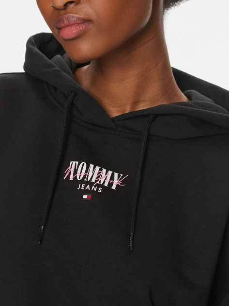 Худі жіноче Tommy Jeans DW0DW17797-BDS XS Чорне (8720646649105) - зображення 3