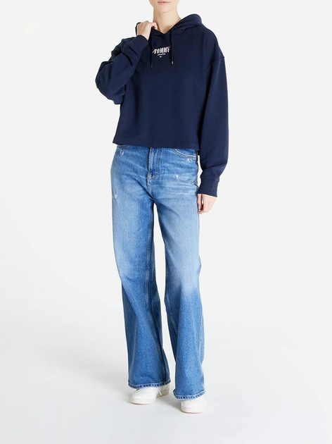 Bluza damska z kapturem Tommy Jeans DW0DW17797-C1G XS Granatowa (8720646663934) - obraz 4