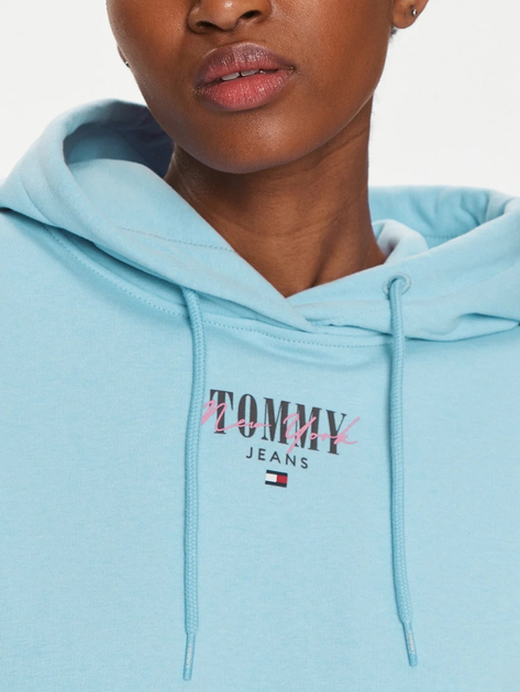 Bluza damska z kapturem Tommy Jeans DW0DW17797-C3S XS Niebieska (8720646641574) - obraz 3