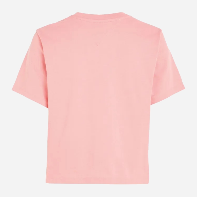 Koszulka damska bawełniana Tommy Jeans DW0DW17391-TIC M Jasnoróżowa (8720646804047) - obraz 7
