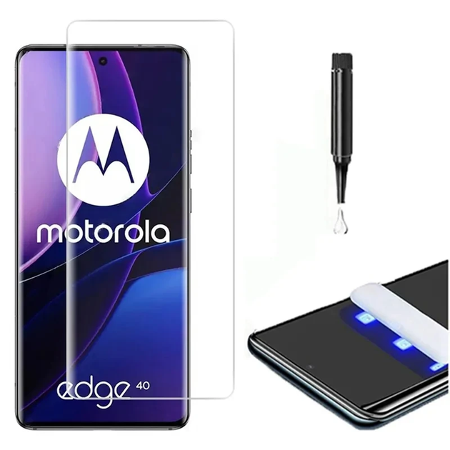 Защитное стекло CDK UV Curved для Motorola Edge 40 Neo (017258) (clear) - Фото 2 Защитное стекло CDK UV Curved для Motorola Edge 40 Neo (017258) (clear) - изображение 2