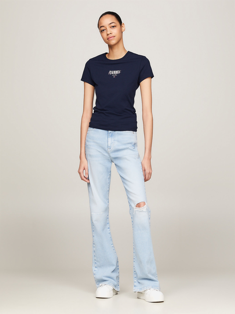 Koszulka damska bawełniana Tommy Jeans DW0DW17839-C1G XS Granatowa (8720646643172) - obraz 2