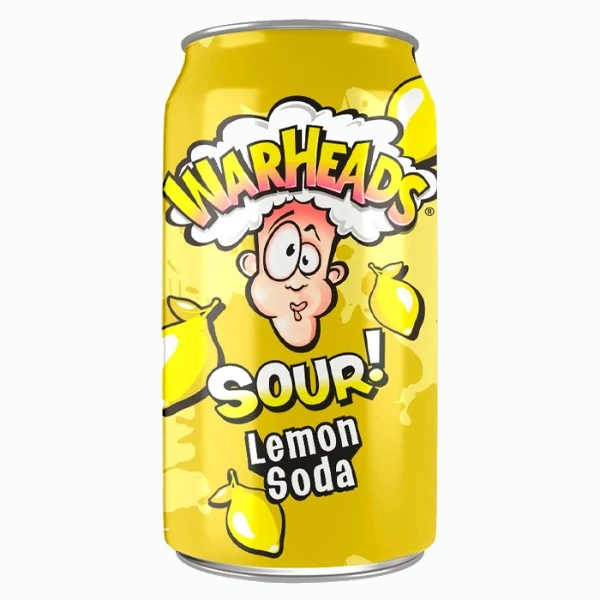 Напій безалкогольний сильногазований WarHeads Sour Lemon Soda 355 мл - зображення 2