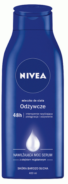 Молочко для тіла NIVEA Body Milk живильне 5 в 1 400 мл (5900017047584) - зображення 1