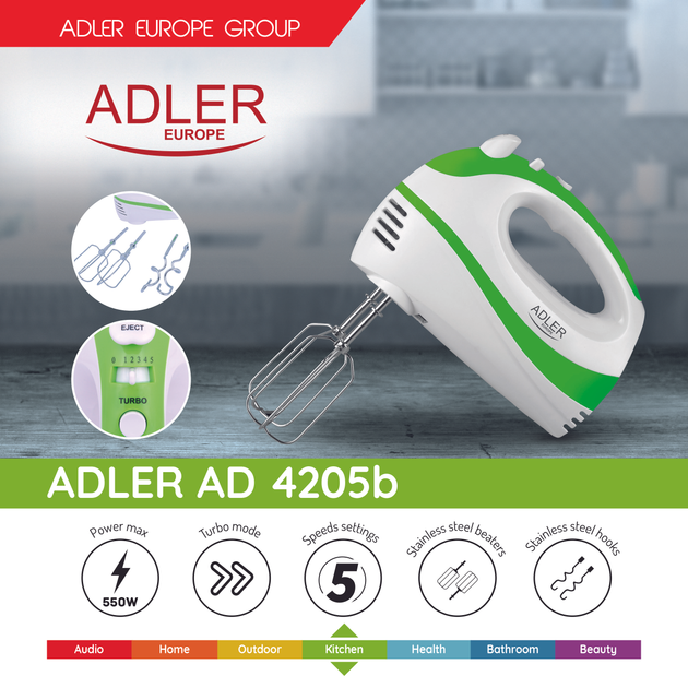 Mikser Adler AD 4205 g - obraz 6