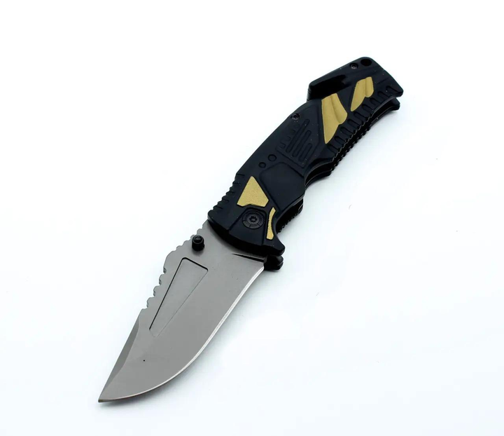 Нож Тактический Складной со стропорезом и стеклобоем F89 - изображение 2