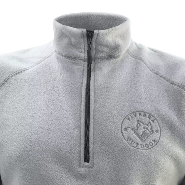 Реглан Viverra Heavy Warm 1/3 ZIP Grey XXL (РБ-2230177) - Фото 2 Реглан Viverra Heavy Warm 1/3 ZIP Grey XXL (РБ-2230177) - зображення 2
