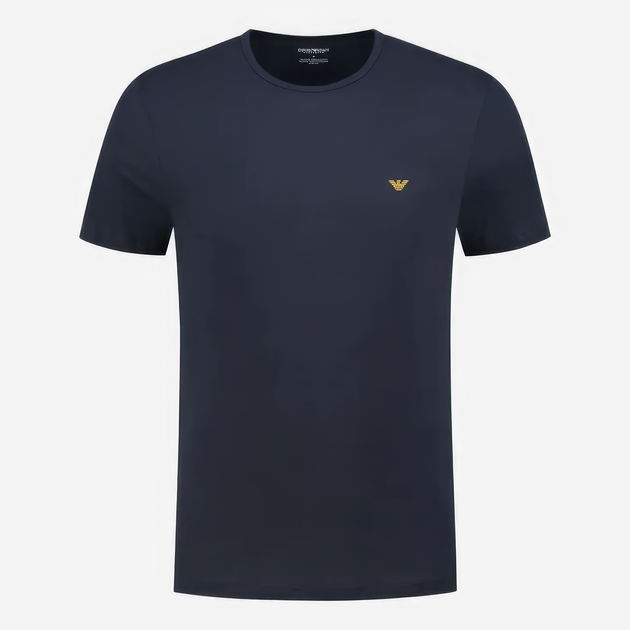Набір бавовняних футболок чоловічих Emporio Armani 3F722111267-06236 XL 2 шт Синій (8057767245559) - зображення 2
