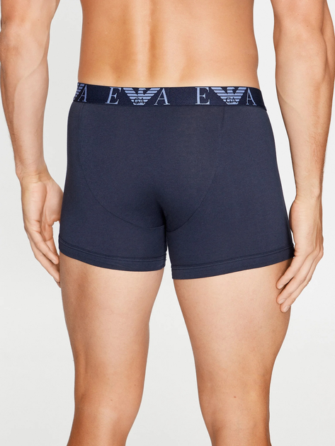 Набір трусів-боксерів чоловічих бавовняних Emporio Armani 3F715111473-40035 XL 3 шт Синій (8057767238513) - зображення 3