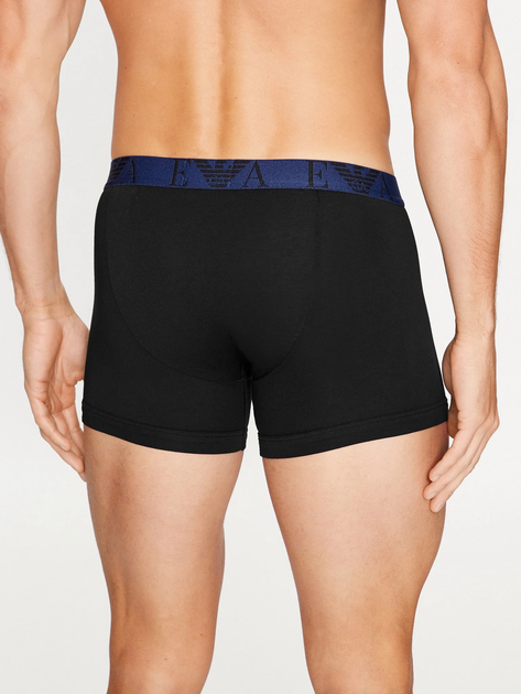 Zestaw majtek męskich typu bokserki bawełnianych Emporio Armani 3F715111473-73320 S 3 szt Czarny (8057767238551) - obraz 3