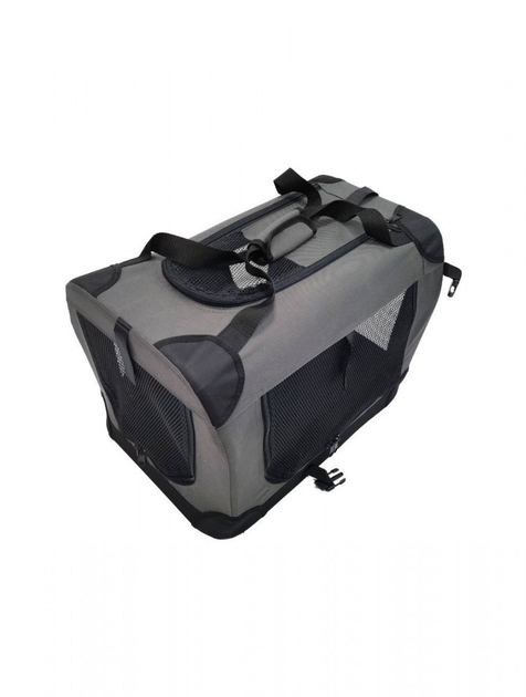 Klatka transportowa dla psów LS Petproducts S 7 kg 60 x 42 x 42 cm Grey (7000241012346) - obraz 1