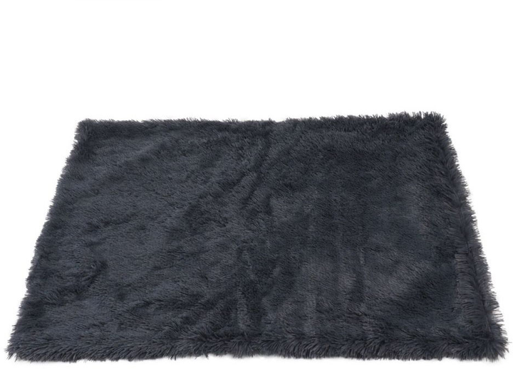 Kocyk dla psów Fluffy Sofa Blanket 100 x 70 cm Anthracite (6972718664758) - obraz 1