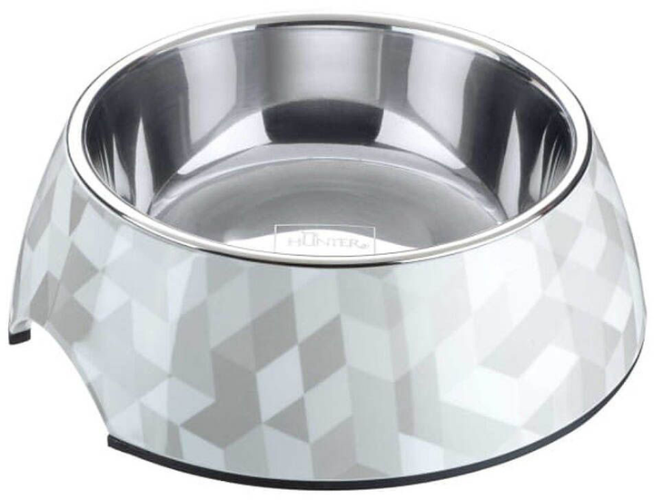 Миска для собак Hunter Bowl Melamin Baku 350 мл Silver (4016739676573) - зображення 1