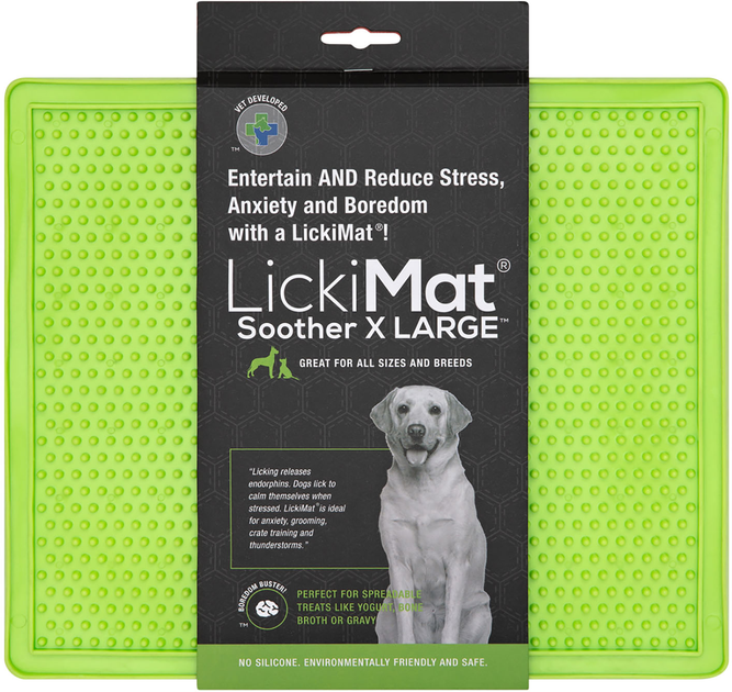 Mata na smakołyki dla psów LickiMat Dog Bowl Soother Xl 30.5 x 25.5 cm Orange (9349785005277) - obraz 1