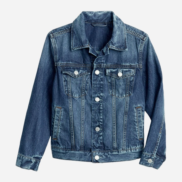 Підліткова джинсова демісезонна куртка GAP 491331-00 152-157 см Cиня (1200041697354) - зображення 2
