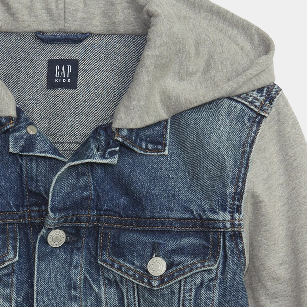 Підліткова джинсова куртка для хлопчика GAP 794527-00 145-152 см Cиня (1200116182976) - зображення 3
