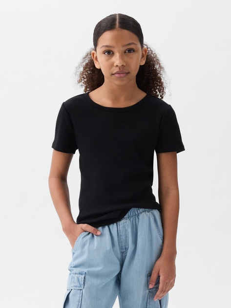 Koszulka dziecięca dziewczęca GAP 871129-08 137-147 cm Czarna (1200132809017) - obraz 1