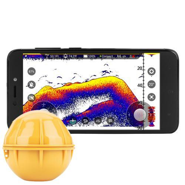 Ехолот для риболовлі Phiradar BT100 Bluetooth з'єднання до смартфона. 1 ...