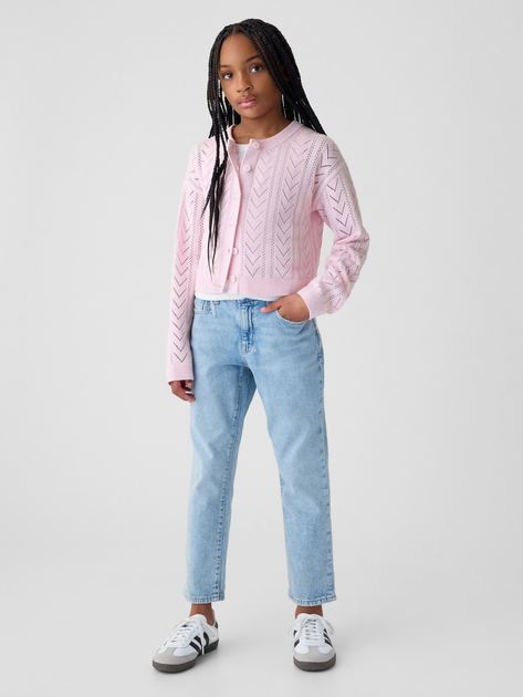 Sweter rozpinany dziecięcy dla dziewczynki GAP 881467-01 114-134 cm Jasnoróżowy (1200133188609) - obraz 3