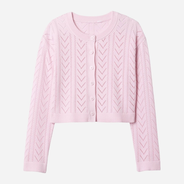 Sweter rozpinany dziecięcy dla dziewczynki GAP 881467-01 114-134 cm Jasnoróżowy (1200133188609) - obraz 4