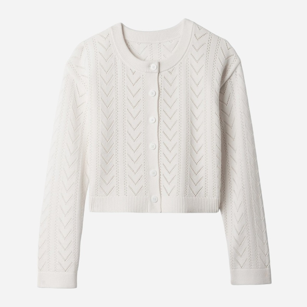 Sweter rozpinany dziecięcy dla dziewczynki GAP 881467-03 99-114 cm Biały (1200133188852) - obraz 4