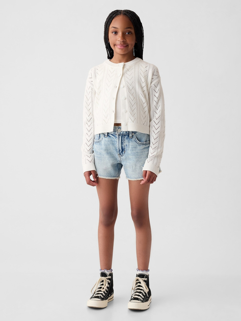 Sweter rozpinany dziecięcy dla dziewczynki GAP 881467-03 152-162 cm Biały (1200133188883) - obraz 3