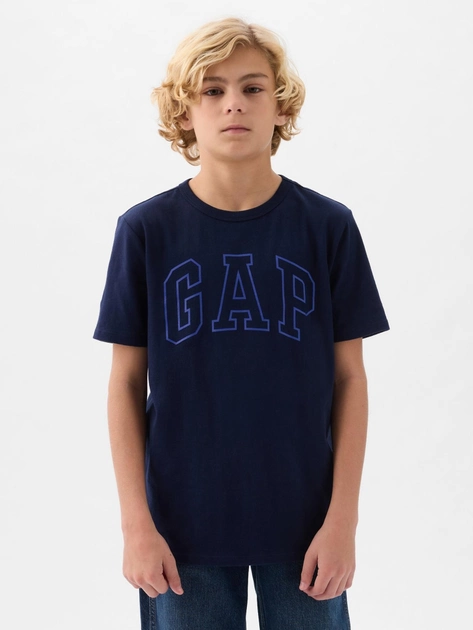 Koszulka młodzieżowa chłopięca GAP 885753-03 145-152 cm Ciemnogranatowa (1200132816756) - obraz 1