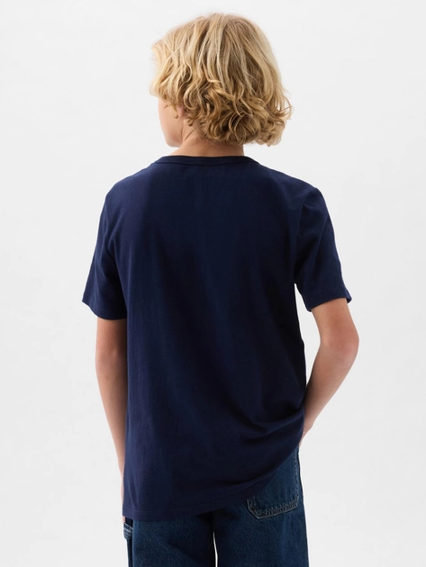 Підліткова футболка для хлопчика GAP 885753-03 145-152 см Темно-синя (1200132816756) - зображення 2