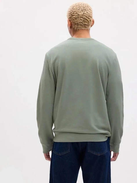 Bluza bez kaptura męska polarowa GAP 427434-17 S Zielona (1200131581976) - obraz 2