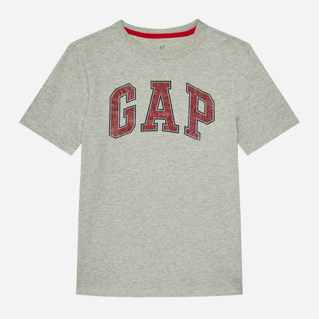 Підліткова футболка для хлопчика GAP 473269-01 153-160 см Сіра (1200040950771) - зображення 1