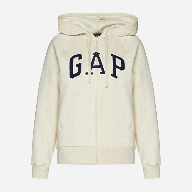 Bluza damska rozpinana streetwear z kapturem GAP 463503-16 L Beżowa (1200119809177) - obraz 3