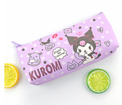 Пенал косметичка Куроми, аниме, (Kuromi ) геншен, манги, hello kitty, Санріо Кітті, Мелоди фиолетовый (AN)20179 - изображение 3