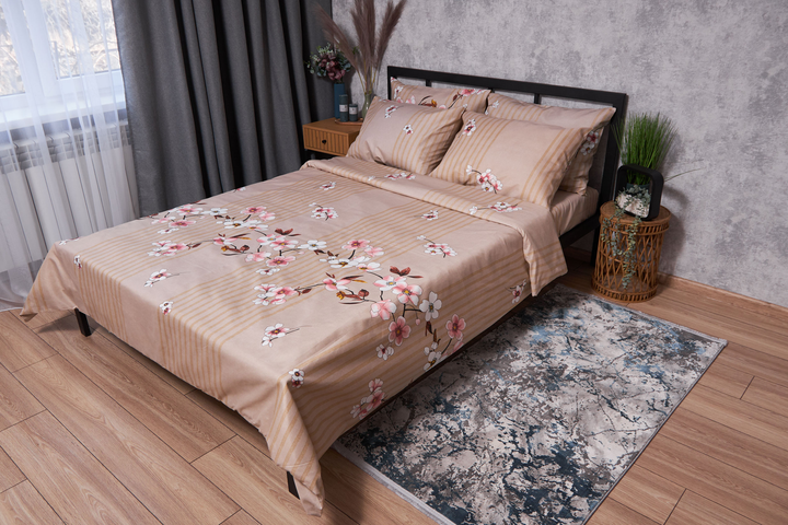 Акція на Комплект постільної білизни Moon&Star Мікросатин Premium Flower Branch King Size 220x240 см наволочки 2х50х70 см (MS-820002579) від Rozetka