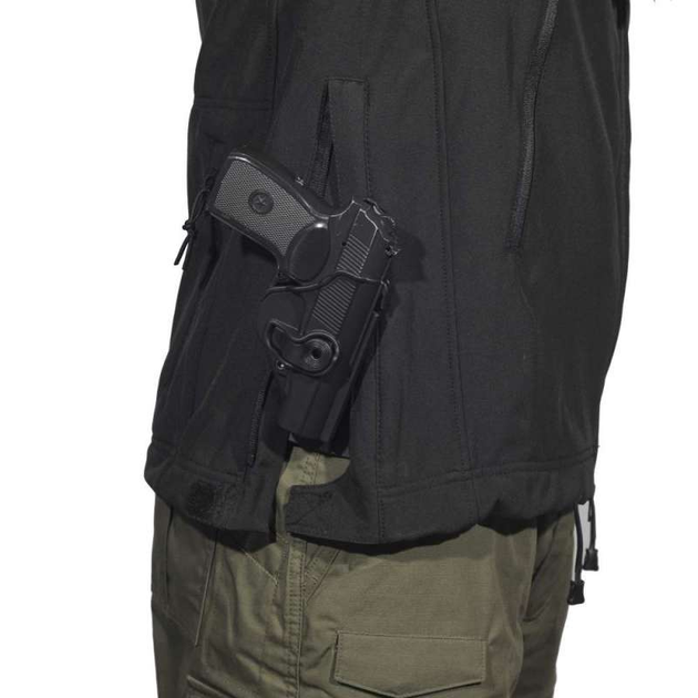 Куртка тактична Soft Shell чорний Pancer Protection (42) - зображення 2