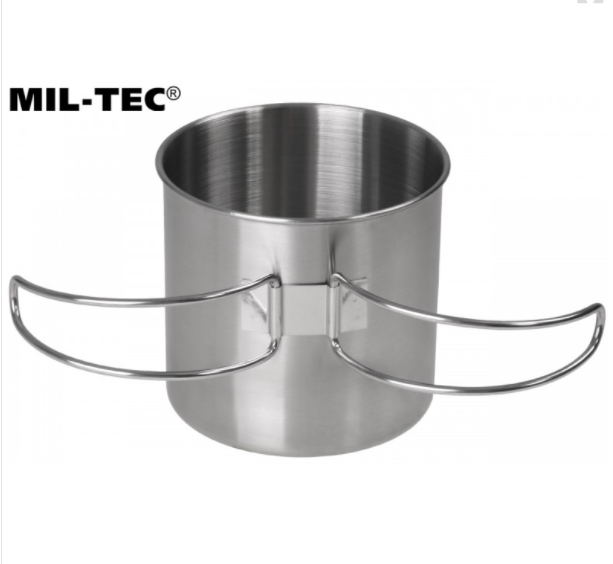 Кружка MIL-TEC 600 мл нержавеющая сталь 14602600 - Фото 5 Кружка MIL-TEC 600 мл нержавеющая сталь 14602600 - изображение 5