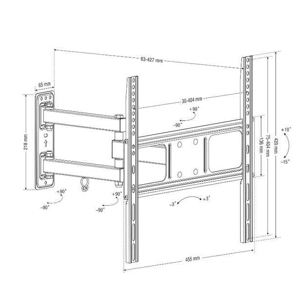 Кронштейн для телевізора DPM 26 - 55'' 1M21 (5906881217467) - зображення 7
