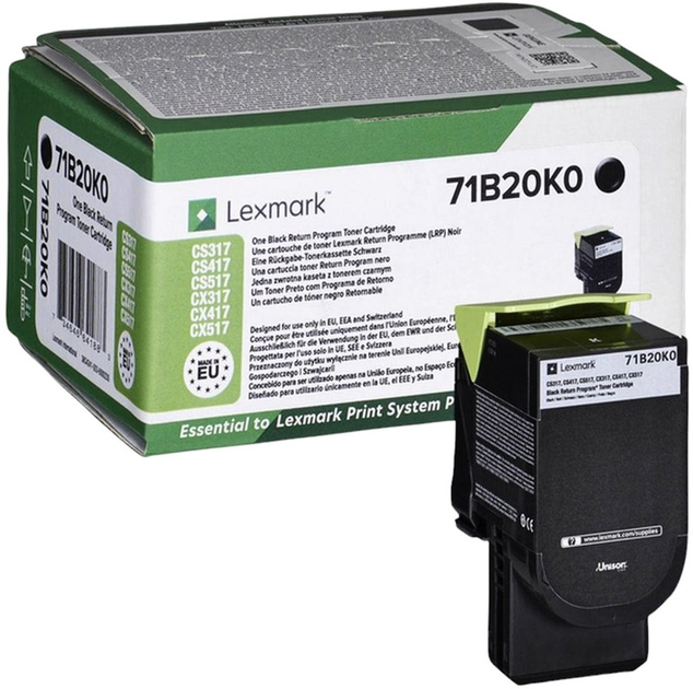 Toner Lexmark CS/CX317/417/517 Black (71B20K0) - obraz 1