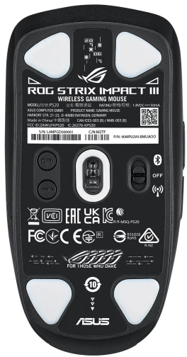 Mysz ASUS ROG Strix Impact III Wireless Black (90MP03D0-BMUA00) - Zdjęcie 6 Mysz ASUS ROG Strix Impact III Wireless Black (90MP03D0-BMUA00) - obraz 6
