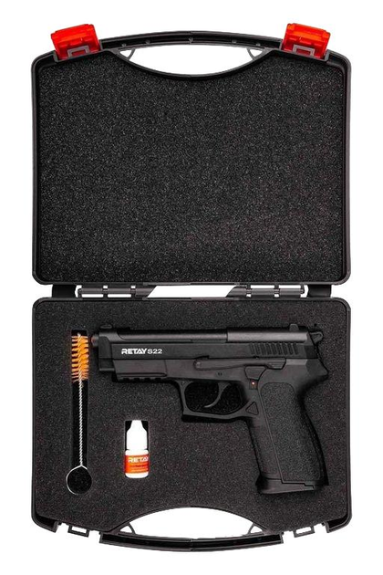 Стартовый пистолет Retay S22, сигнальный пистолет под холостой патрон 9мм, шумовой пистолет - изображение 2