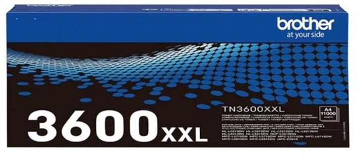 Тонер Brother TN-3600XXL Black 11 000 сторінок (TN3600XXL) - зображення 1