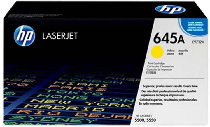 Тонер HP 645A C9732A кольоровий лазерний Yellow 12 000 сторінок (C9732A) - зображення 1