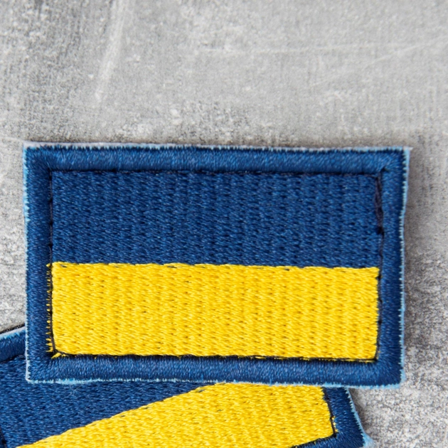 Шеврон нашивка IDEIA на липучке Флаг Украины вышитый патч 3.5х5.3 см (2200004281650) - изображение 2