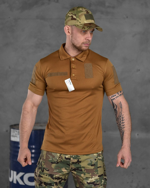 Тактическая футболка polo coollpas кайот XL - изображение 1