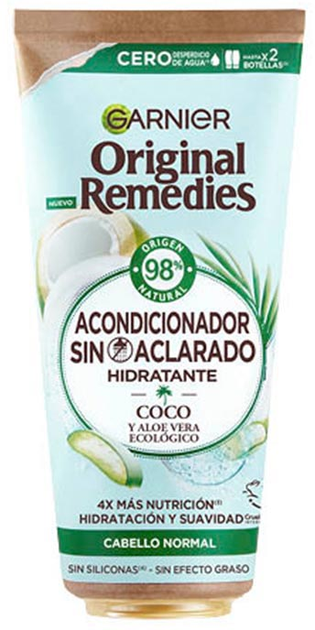 Odżywka do włosów Garnier Original Remedies Coconut And Aloe Vera Leave In 200 ml (3600542442343) - obraz 1