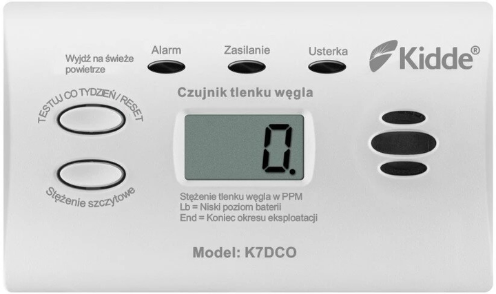 Czujnik czadu Kidde K7DCO (KID-K7DCO) - obraz 1